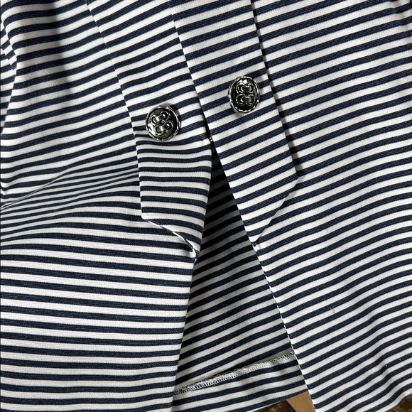 Erin  London Blue and White Striped sailorWomen's Jacket - Picture 12 of 16